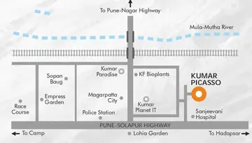 Project Image of 3 BHK House/Villa for Resale in Kumar Picasso Magarpatta, Pune - Image 90004
