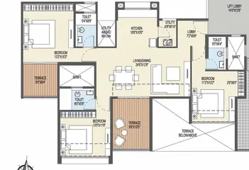 Project Image of 3 BHK Flat for Resale in Ganga Platino Kharadi, Pune - Image 90799