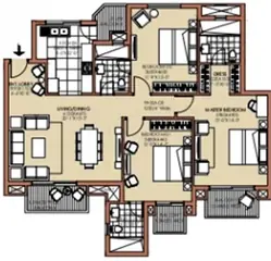 Project Image of 3 BHK Flat for Resale in ATS Golf Meadows Dera Bassi, Chandigarh - Image 91383