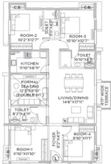 Project Image of 4 BHK Flat for Resale in Arun The Crown Beleghata, Kolkata - Image 91304