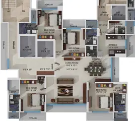 Project Image of 4 BHK Flat for Resale in Ekta Invictus Dadar East, Mumbai - Image 92099