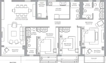 Project Image of 3 BHK Flat for Resale in PS Jiva Chingrighata, Kolkata - Image 92661