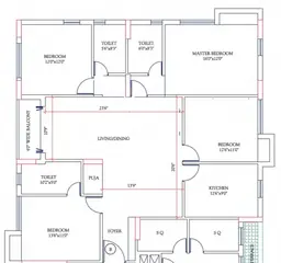 Project Image of 4 BHK Flat for Resale in Shivom Shivam Aquila EM Bypass, Kolkata - Image 92667