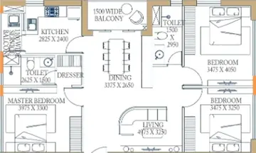 Project Image of 3 BHK Flat for Resale in Bengal Peerless Avidipta Phase 2 Mukundapur, Kolkata - Image 92671