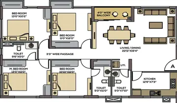 Project Image of 4 BHK Flat for Resale in Srijan Natura New Alipore, Kolkata - Image 92748
