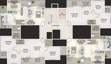 Project Image of 2 BHK Flat for Resale in Marne Maithili Square Kiwale, Pune - Image 94422