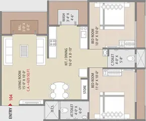 Project Image of 2 BHK Flat for Resale in Shiv Samarth - 1 Pal Gam, Surat - Image 94983