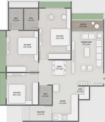 Project Image of 3 BHK Flat for Resale in Mount Milano South Bopal, Ahmedabad - Image 96020