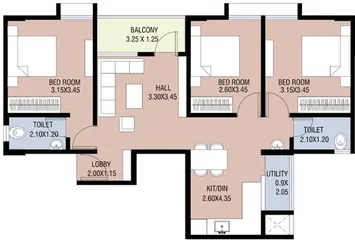 Project Image of 3 BHK Flat for Resale in Ideal Towers Diamond Harbour Road, Kolkata - Image 96521