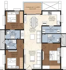 Project Image of 3 BHK Flat for Resale in Om Sree Gallaxy Kompally, Hyderabad - Image 96962