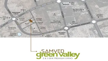 Project Image of 3 BHK Flat for Rent in Samved Green Valley Sargasan, Gandhinagar - Image 97280