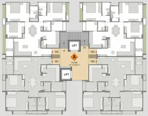 Project Image of 3 BHK Flat for Rent in Upasana Shreedhar Bhakti Kudasan, Gandhinagar - Image 97312