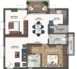 Project Image of 2 BHK Flat for Resale in Vasavi Nandanam Suchitra, Hyderabad - Image 97348