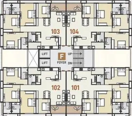 Project Image of 3 BHK Flat for Rent in VV Akshat Paradise Sargasan, Gandhinagar - Image 98335