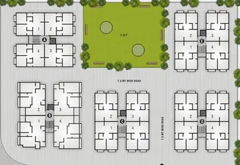 Project Image of 2 BHK Flat for Rent in PSY Pramukh Bliss Sargasan, Gandhinagar - Image 99331
