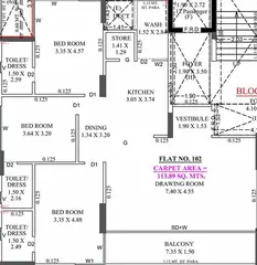 Project Image of 3 BHK Flat for Rent in Pramukh Omkar Rivanta 2 Randesan, Gandhinagar - Image 99333