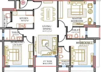 Project Image of 3 BHK Flat for Resale in Orbit Urban Park New Town, Kolkata - Image 99944