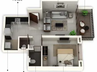 Project Image of 1 BHK Flat for Resale in BGC Kosmas Moshi, Pune - Image 100374
