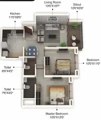 Project Image of 2 BHK Flat for Resale in BGC Kosmas Moshi, Pune - Image 100380
