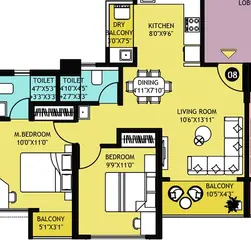 Project Image of 2 BHK Flat for Resale in Rama Krystal One Chikhali, Pune - Image 100448