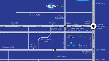 Project Image of 2 BHK Flat for Resale in Rama Krystal One Chikhali, Pune - Image 100446