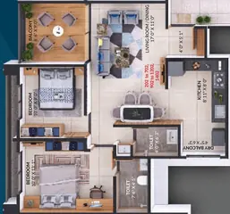 Project Image of 2 BHK Flat for Resale in Sankalp Alyssum Moshi, Pune - Image 100556