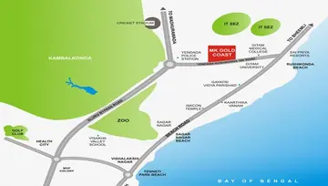 Project Image of 3 BHK Flat for Resale in MK Gold Coast Yendada, Visakhapatnam - Image 101537