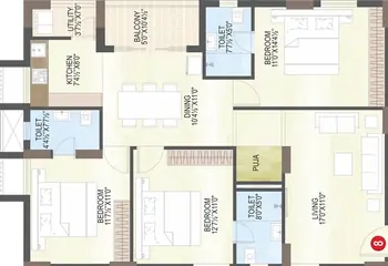 Project Image of 3 BHK Flat for Resale in MVV City Madhurawada, Visakhapatnam - Image 101548