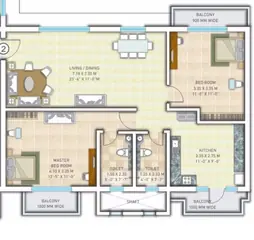 Project Image of 2 BHK Flat for Resale in Indiabulls Sierra Madhurawada, Visakhapatnam - Image 101578