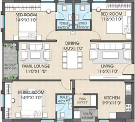 Project Image of 3 BHK Flat for Resale in Hallmark Vesta Patighanpur, Hyderabad - Image 101638