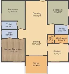 Project Image of 3 BHK Flat for Resale in Hallmark Vicinia Narsingi, Hyderabad - Image 101648