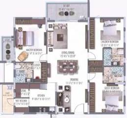 Project Image of 3 BHK Flat for Resale in Hallmark Empyrean Puppalaguda, Hyderabad - Image 101675