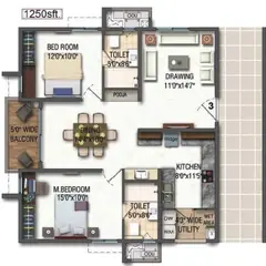 Project Image of 2 BHK Flat for Resale in Aparna Kanopy Marigold Kompally, Hyderabad - Image 101681