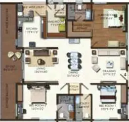 Project Image of 3 BHK Flat for Resale in Aparna One Shaikpet, Hyderabad - Image 101692