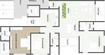 Project Image of 3 BHK Flat for Resale in Sukhwani Euphoria Baner, Pune - Image 102265