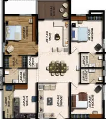 Project Image of 3 BHK Flat for Resale in Rajapushpa Eterna Financial District, Hyderabad - Image 102104