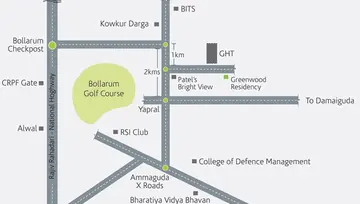 Project Image of 3 BHK Flat for Resale in Modi Greenwood Heights Yapral, Hyderabad - Image 102638