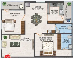 Project Image of 2 BHK Flat for Resale in GR Mayoora Kompally, Hyderabad - Image 103062