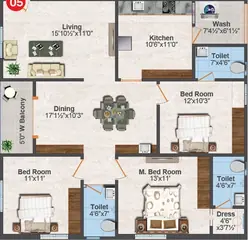 Project Image of 3 BHK Flat for Resale in GR Mayoora Kompally, Hyderabad - Image 103066