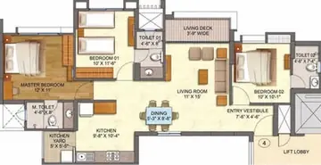 Project Image of 3 BHK Flat for Resale in Savvy Swaraaj Phase 2 Gota, Ahmedabad - Image 103809