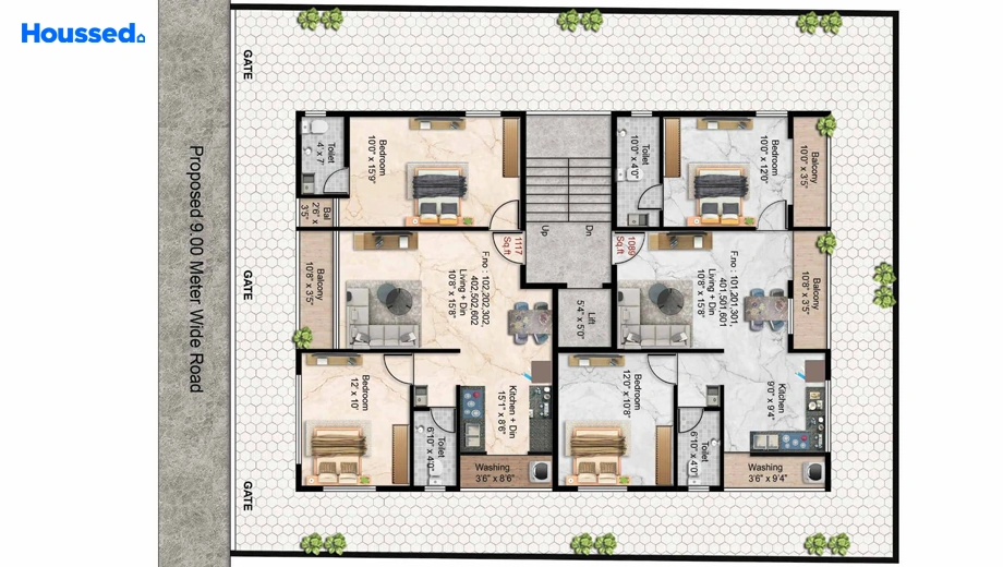 Project Image of 2 BHK Flat for Resale in Indira Nagar - Image 105786
