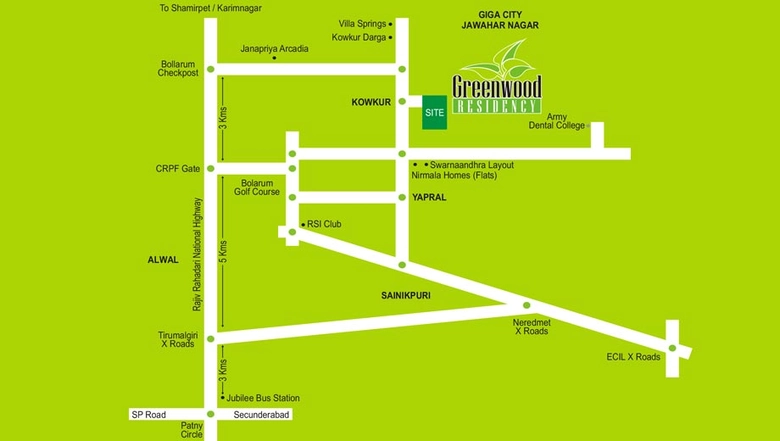 Project Image of 3 BHK Flat for Resale in Modi Greenwood Residency, Secunderabad - Image 105801