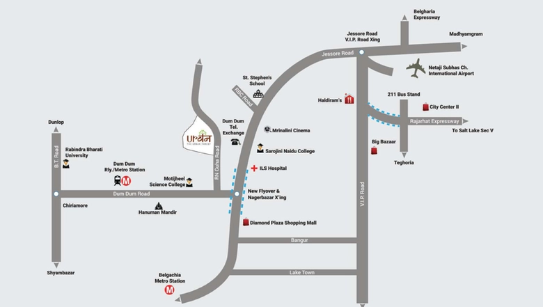 Project Image of 4 BHK Flat for Resale in Merlin Urvan, Dum Dum - Image 107340