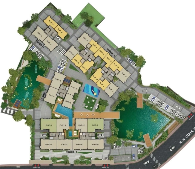 Project Image of 4 BHK Flat for Resale in Merlin Urvan, Dum Dum - Image 107341