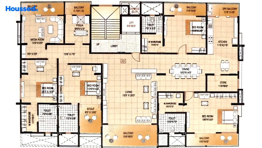 Project Image of 6 BHK Flat for Resale in Baner - Image 108034