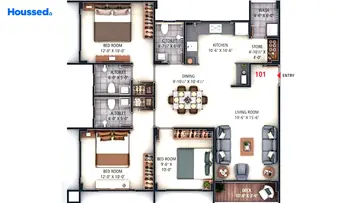 Project Image of 3 BHK Flat for Resale in Eco Parkside Bhimrad, Surat - Image 108662