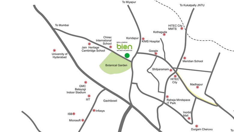 Amenities of 2 BHK Flat for Resale in BSCPL Bollineni Bion, Kondapur - Image 110214