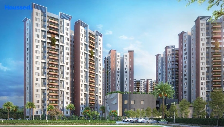 Project Image of 4 BHK Semi-Furnished Flat for Rent in Siddha Happyville, Rajarhat - Image 111120