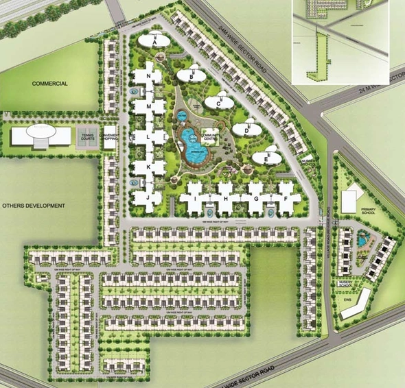 Project Image of 3 BHK Flat for Resale in Emaar The Palm Drive, Sector 66 - Image 111284