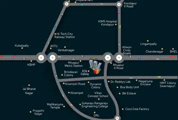 Project Image of 2 BHK Flat for Resale in Candeur 40 Miyapur, Hyderabad - Image 112387